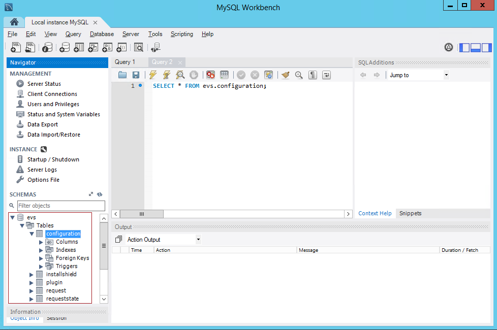 Editing the Database Schema
