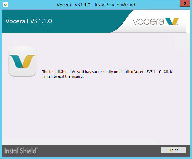 The Uninstall Complete dialog box