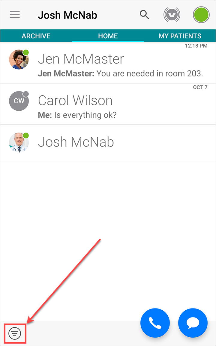 Filtering Conversations