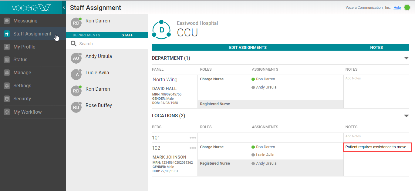 Adding Notes for a Patient