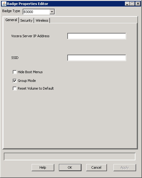 General Properties (B3000)