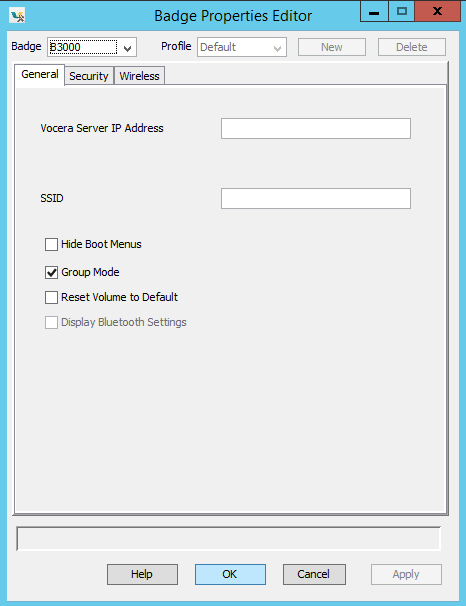 General Properties (B3000)