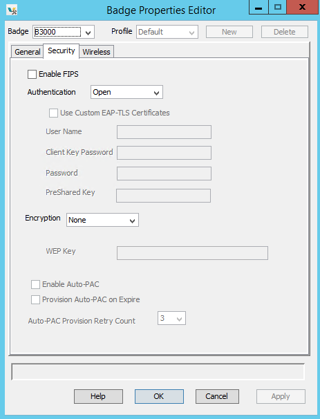 Security properties (B3000)